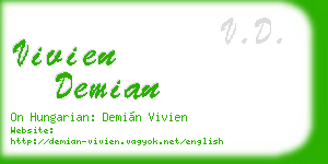 vivien demian business card